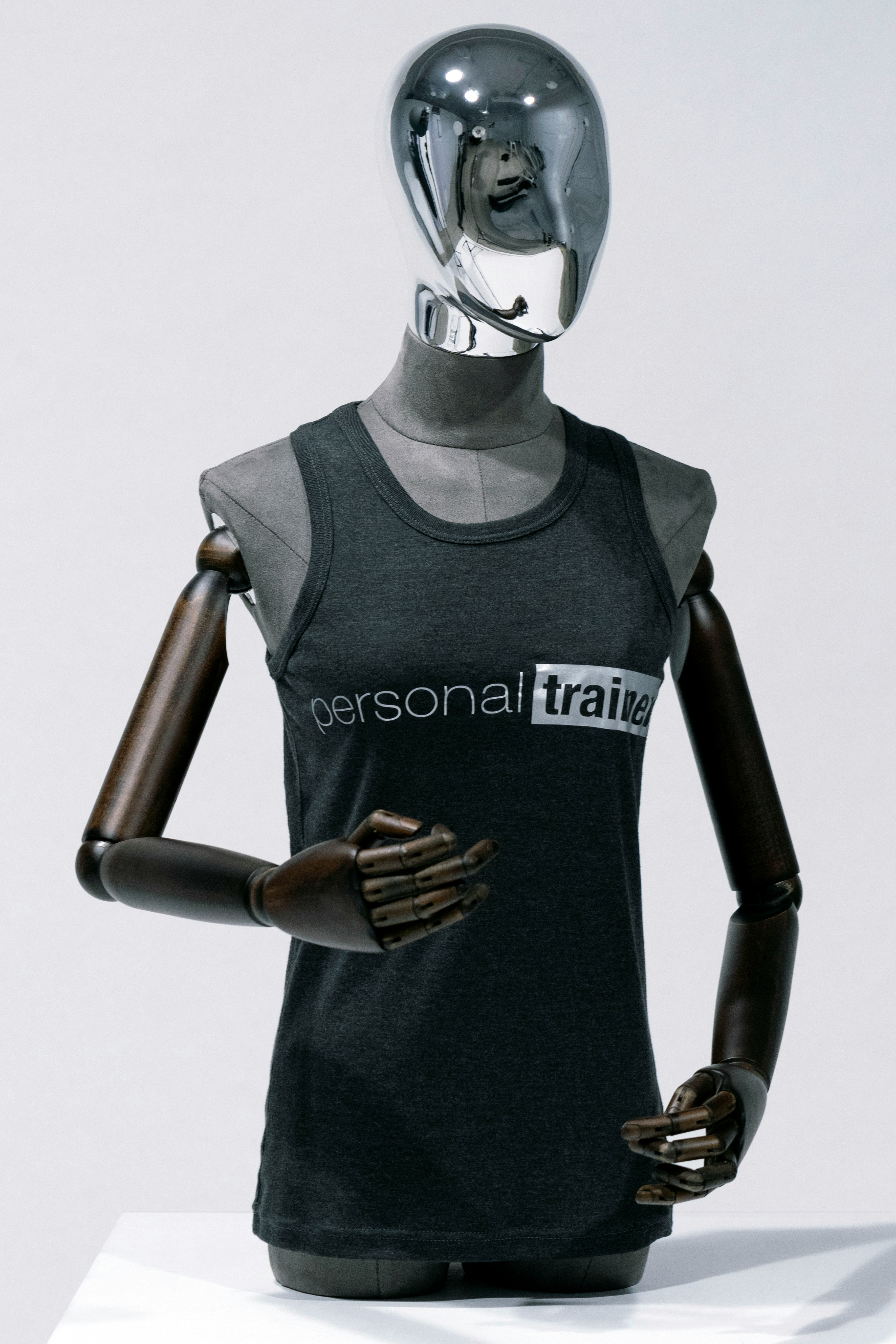Sleeveless shirt on a mannequin